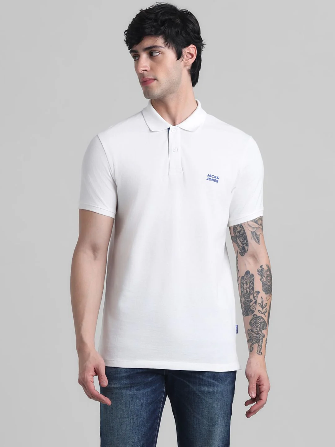 White Chest Branding Polo - Image 2