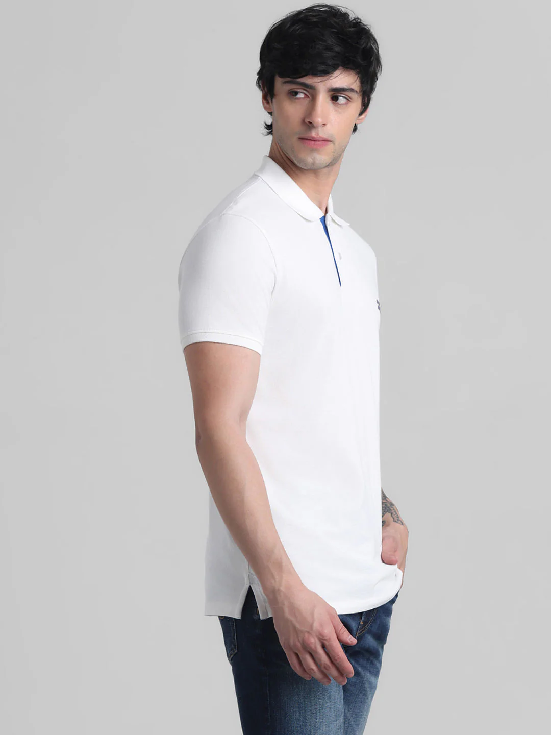 White Chest Branding Polo - Image 3
