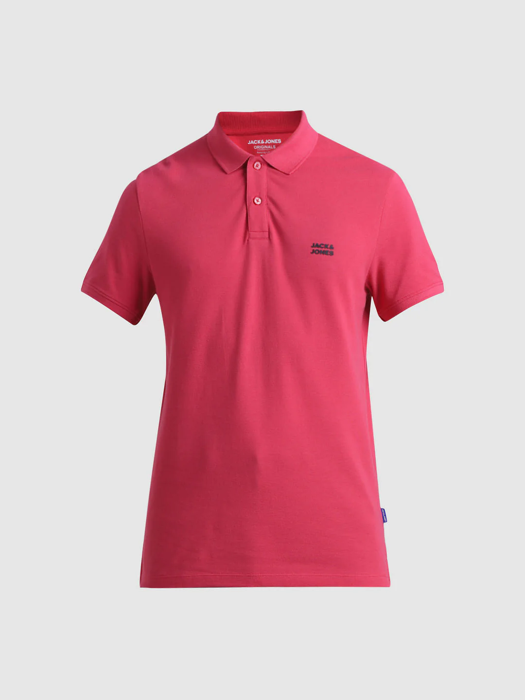 Red Logo Text Cotton Polo - Image 7
