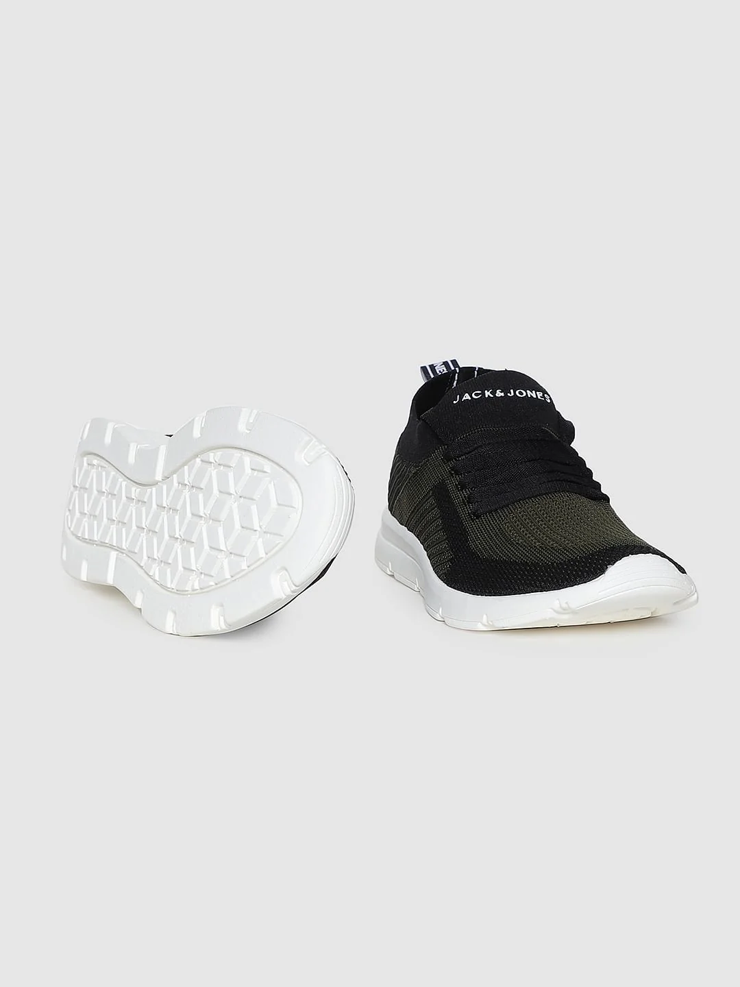 Black Self-Design Sneakers