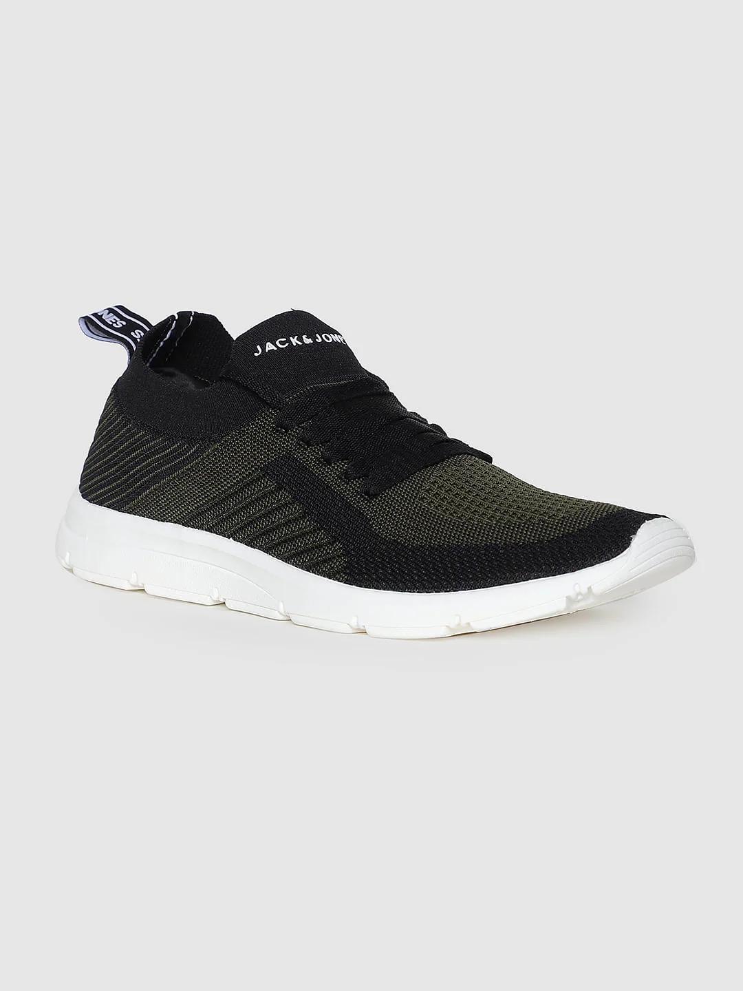 Black Self-Design Sneakers - Image 2