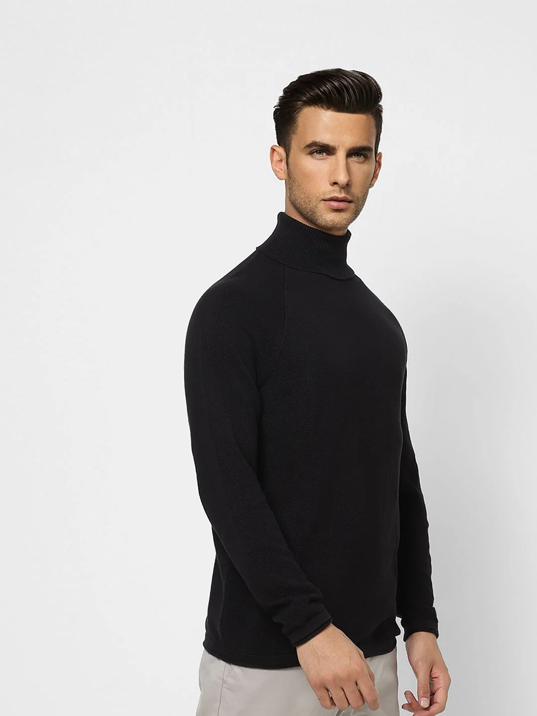 Black Roll Neck Pullover - Image 3