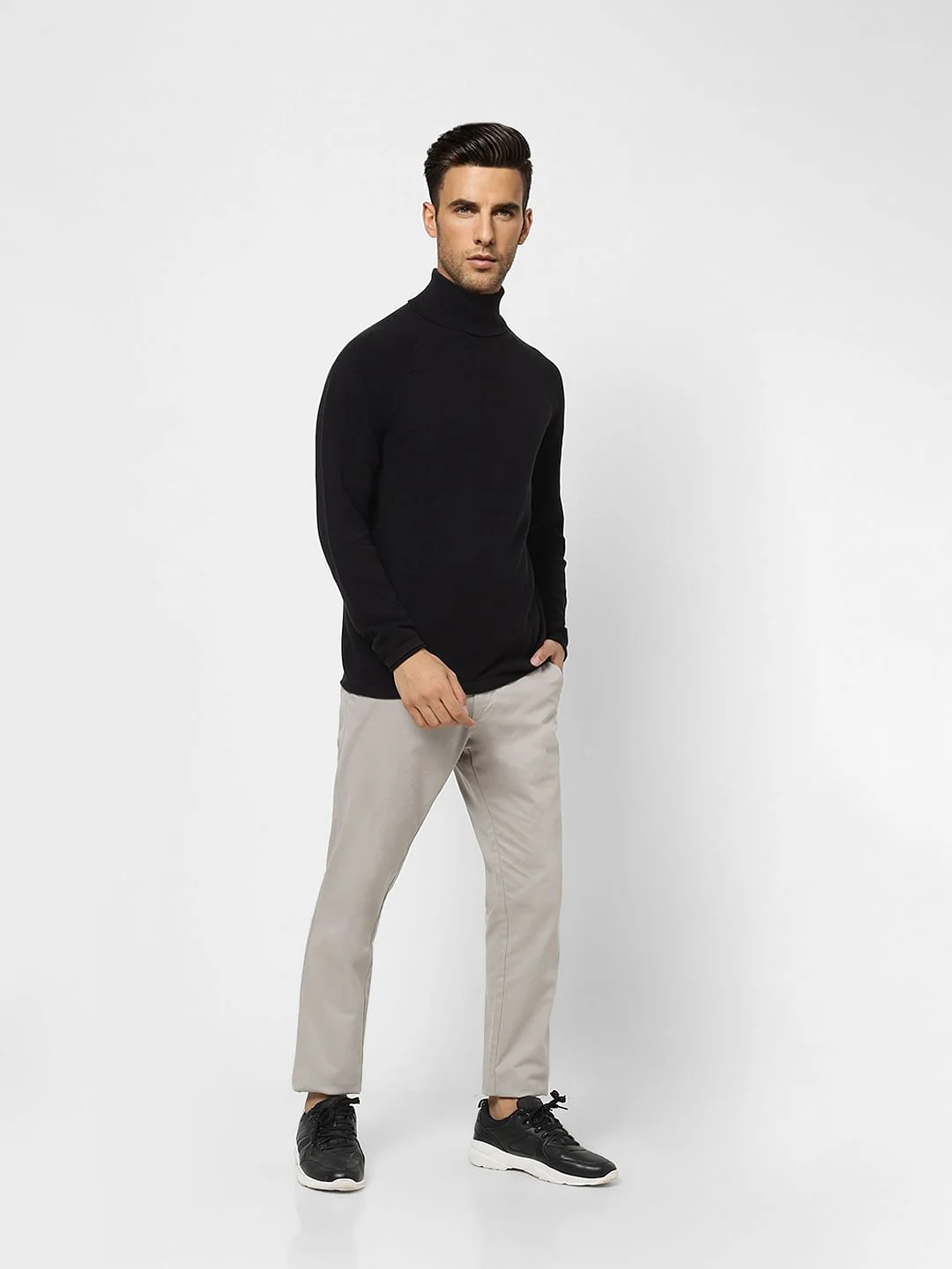 Black Roll Neck Pullover - Image 6