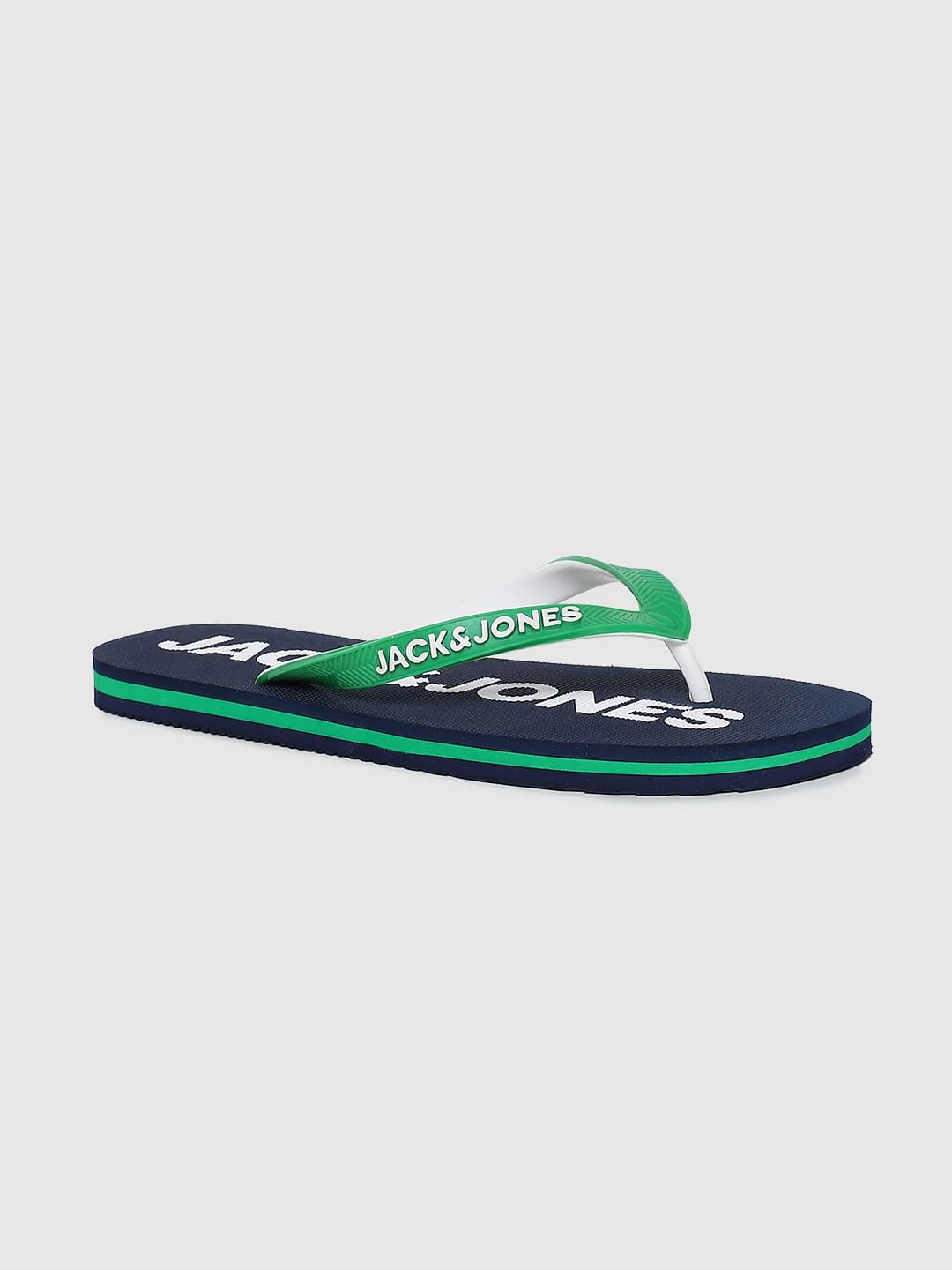Blue Logo Print Flip Flops - Image 2