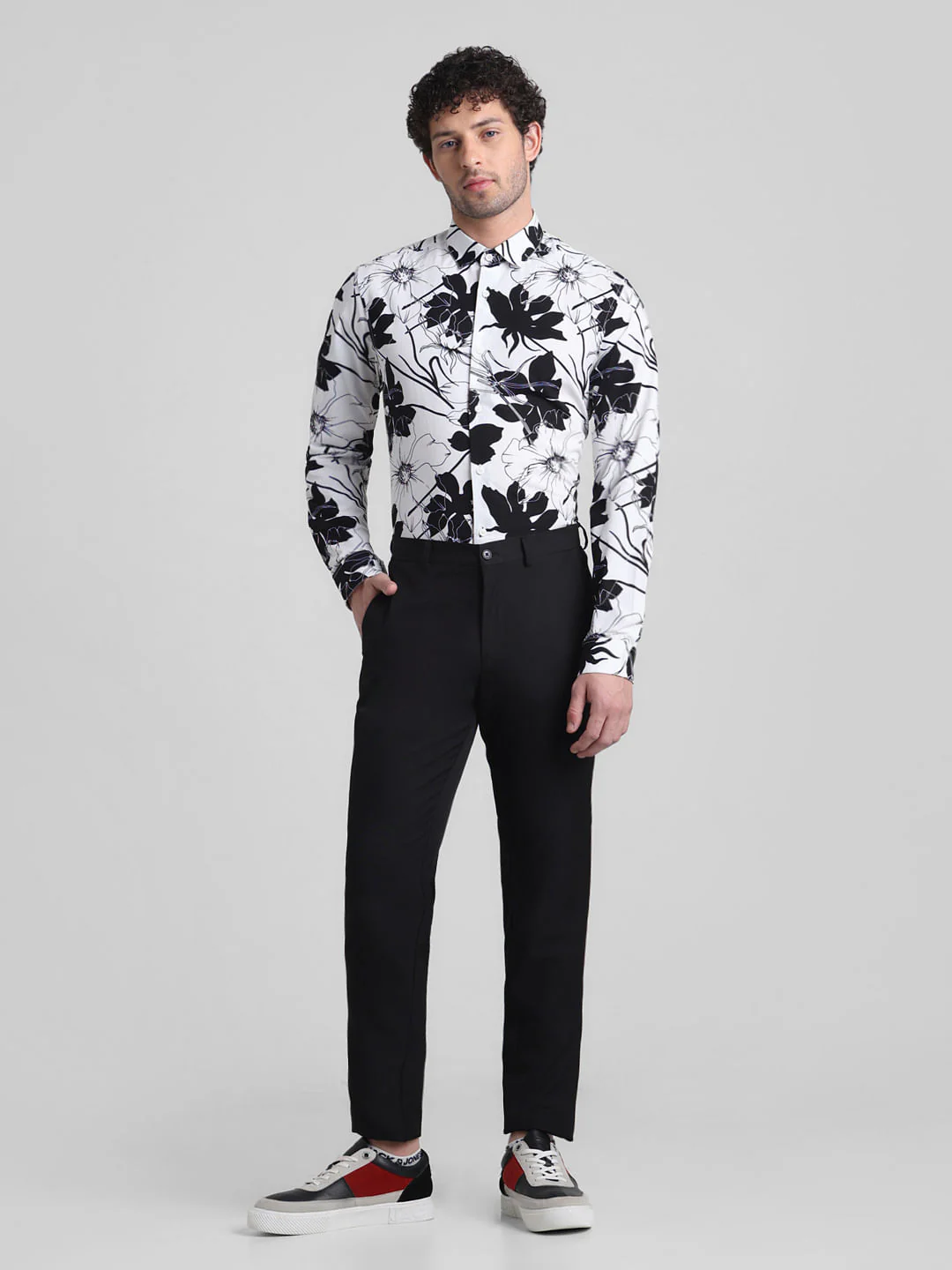 White Floral Print Shirt - Image 6