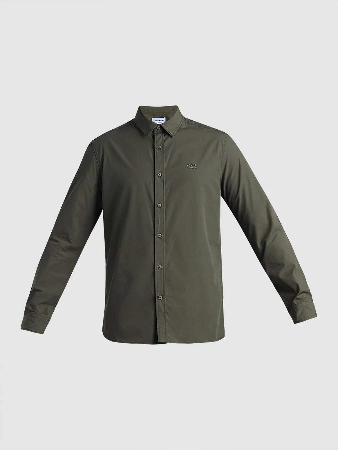 Green Cotton Full Sleeves Shirt - Image 7