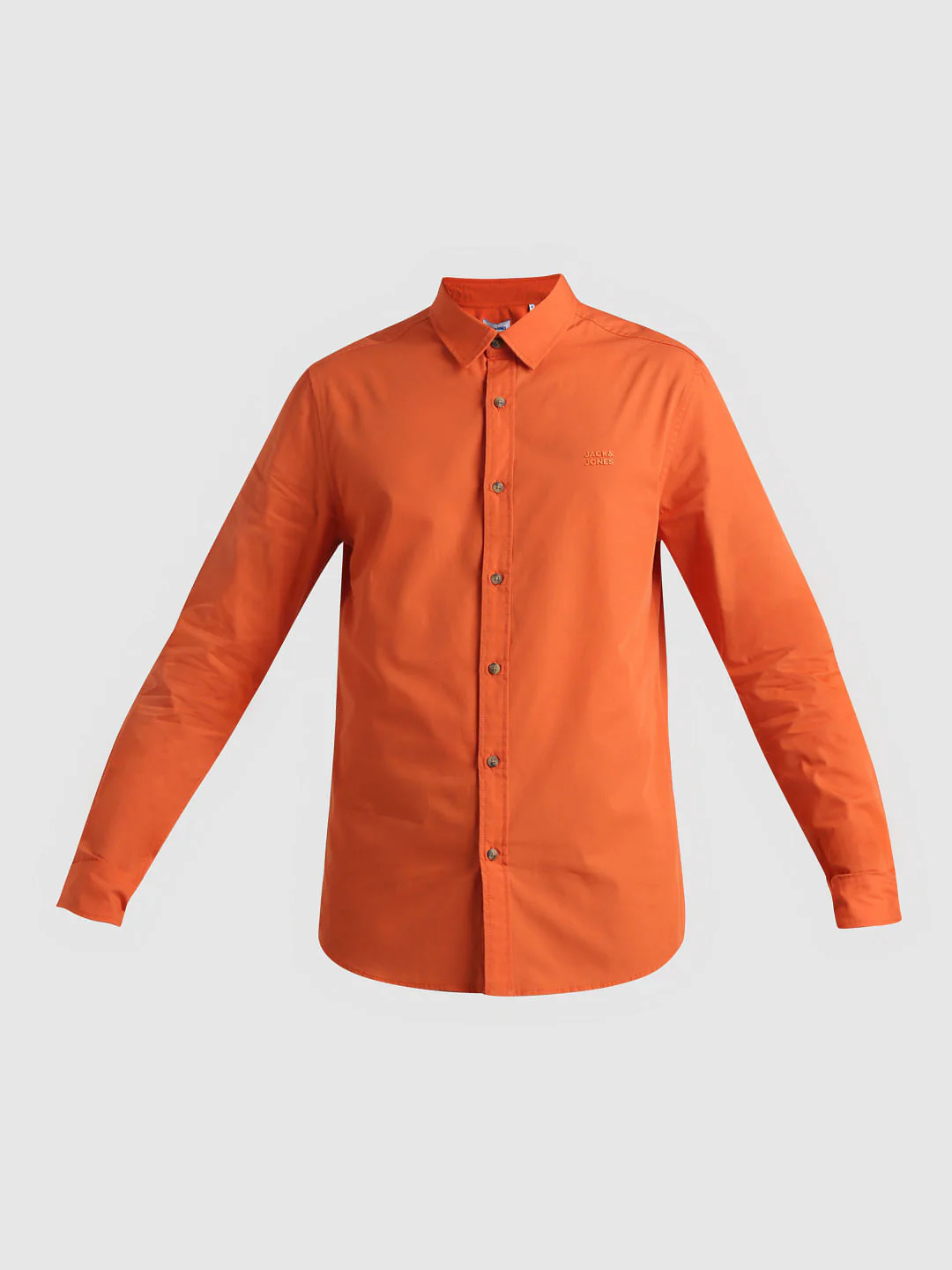 Red Cotton Weave Casual Shirt - Image 7