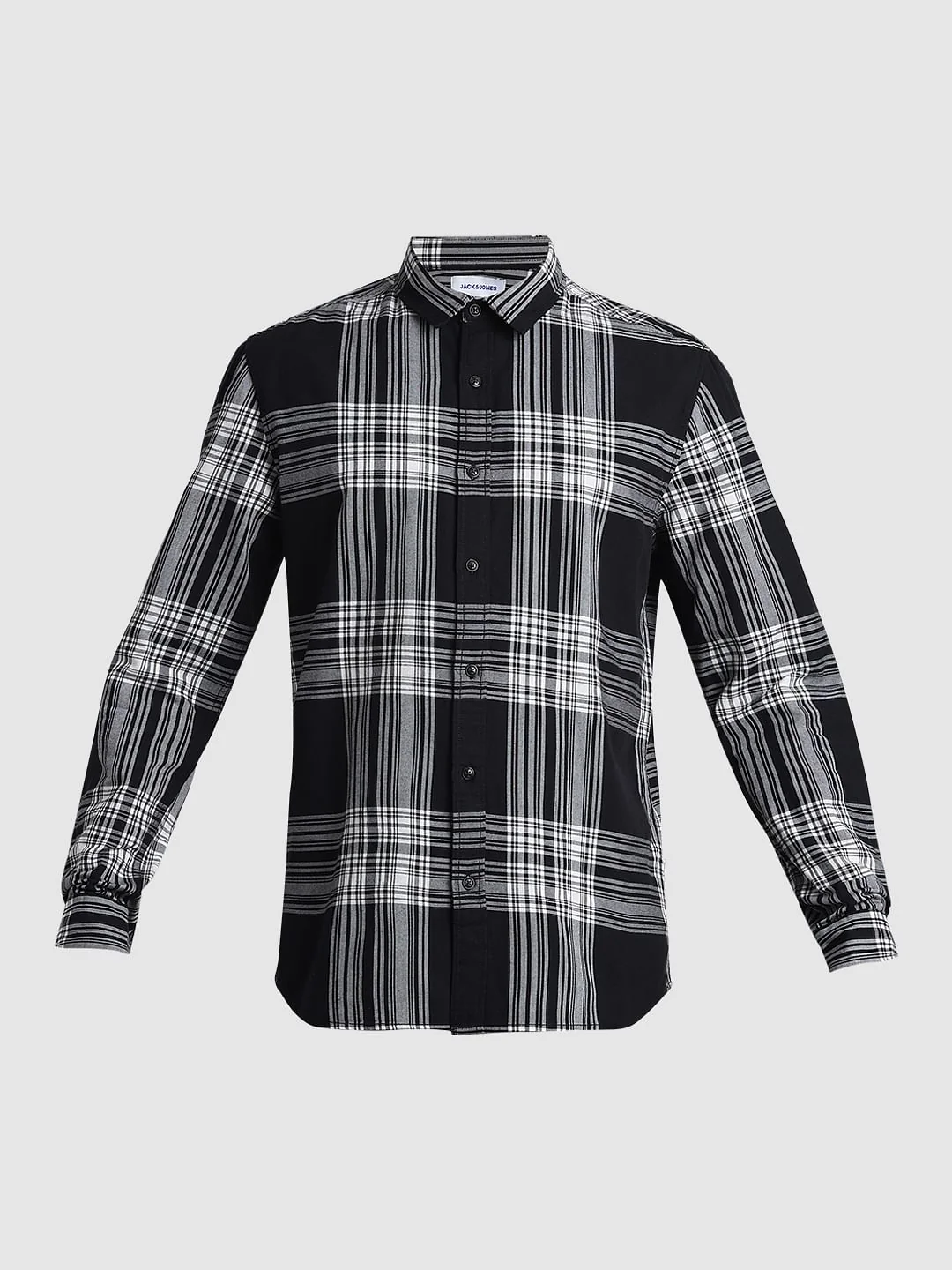 Black Check Print Full Sleeves Shirt - Image 7