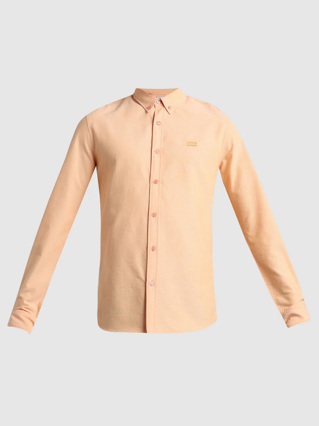Peach Cotton Full Sleeves Shirt - Image 7