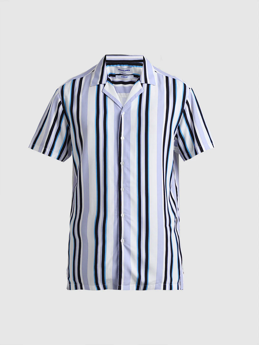 Blue Striped Short Sleeves Shirt - Image 7