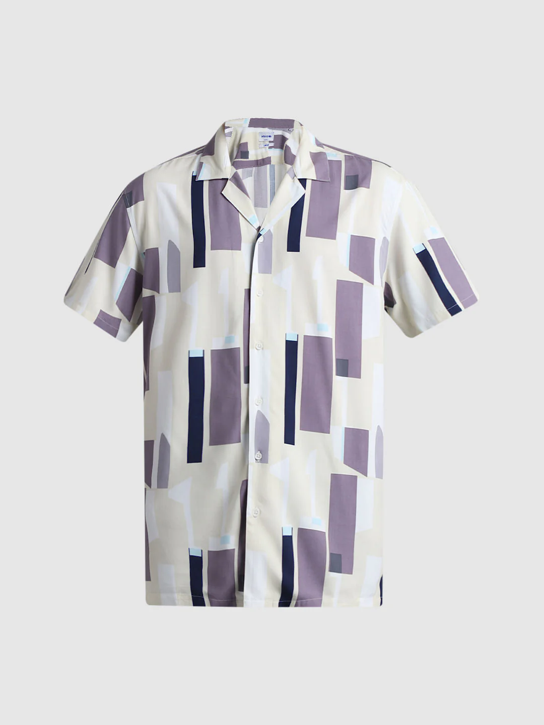 Blue Abstract Print Shirt - Image 7