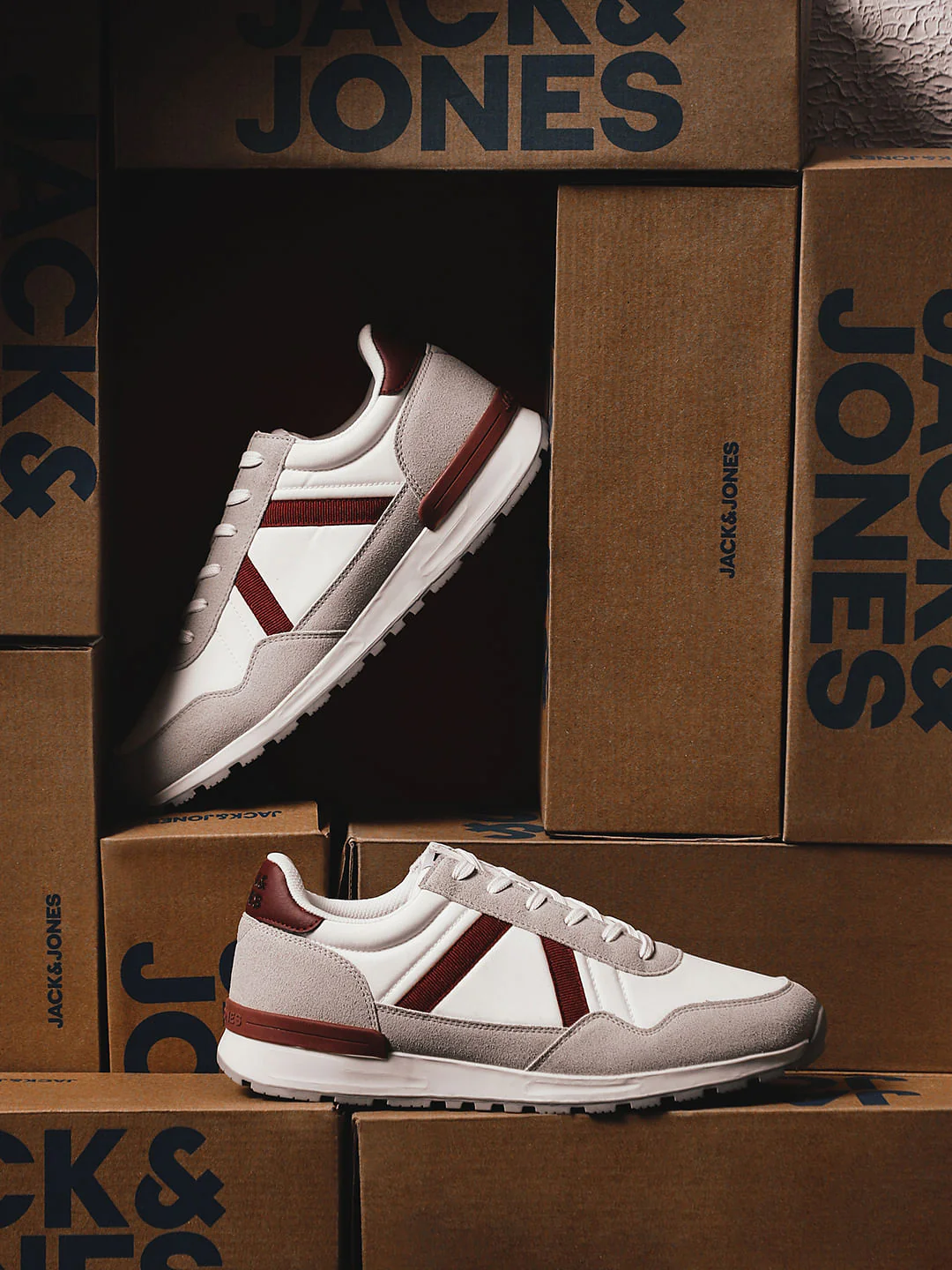 Off-White Colourblocked Lace Up Sneakers