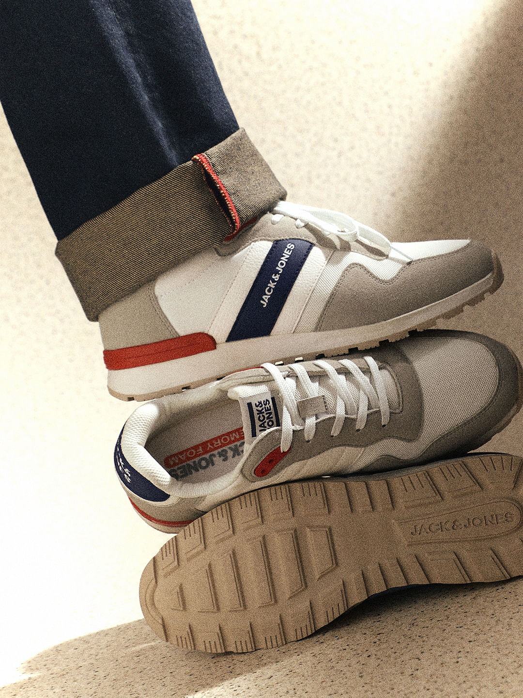 Off-White Colourblocked Logo Print Sneakers