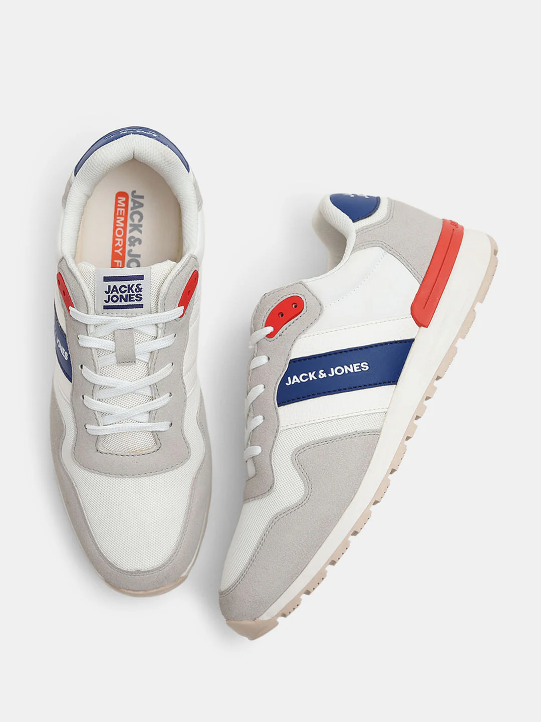 Off-White Colourblocked Logo Print Sneakers - Image 3