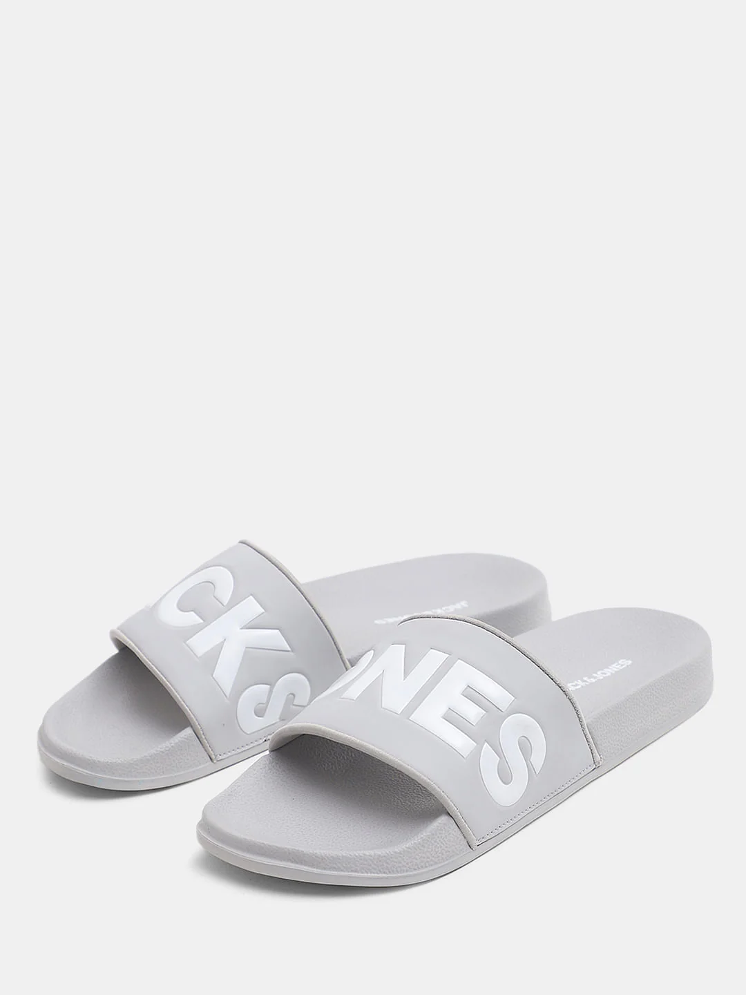Grey Logo Print Sliders - Image 6