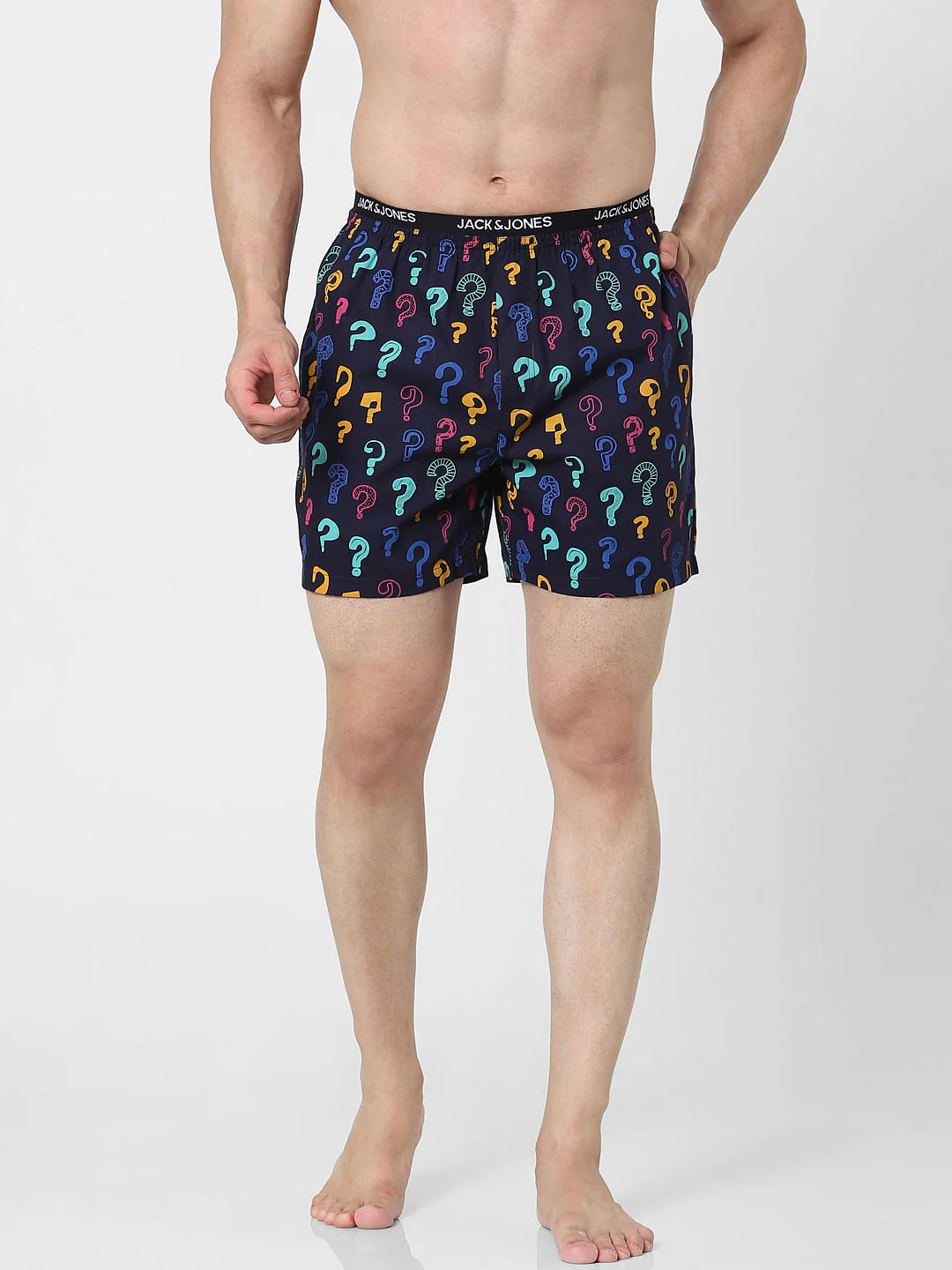 Blue Question Mark Printed Boxers - Image 2