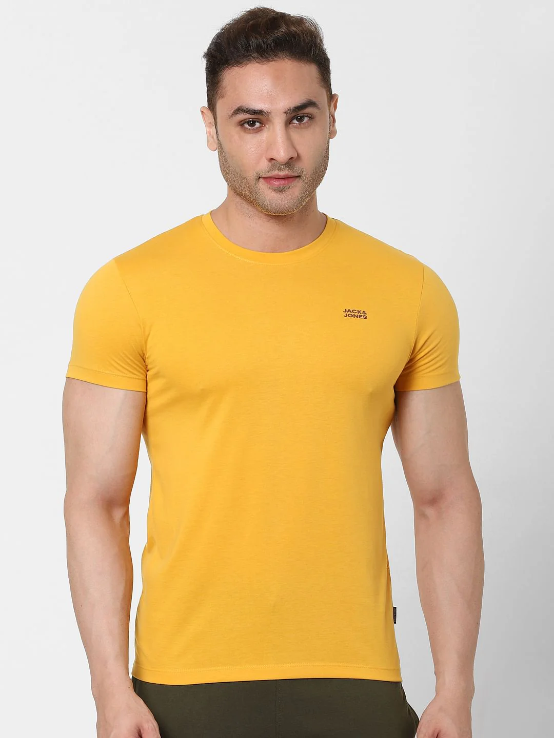 Yellow Crew Neck T-shirt - Image 2