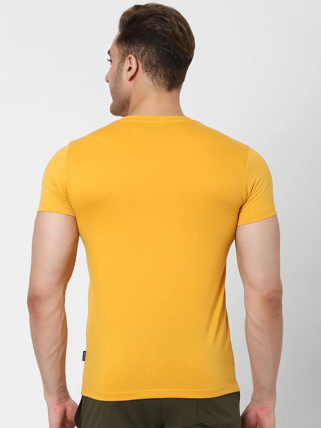Yellow Crew Neck T-shirt - Image 4