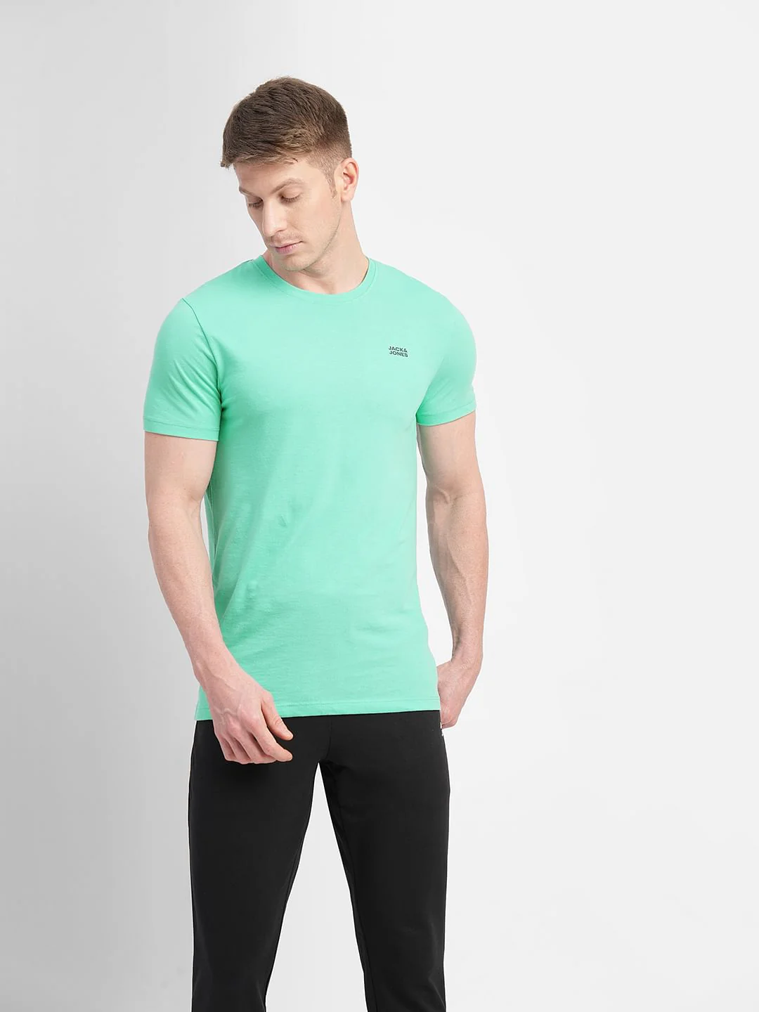 Green Crew Neck T-shirt - Image 2