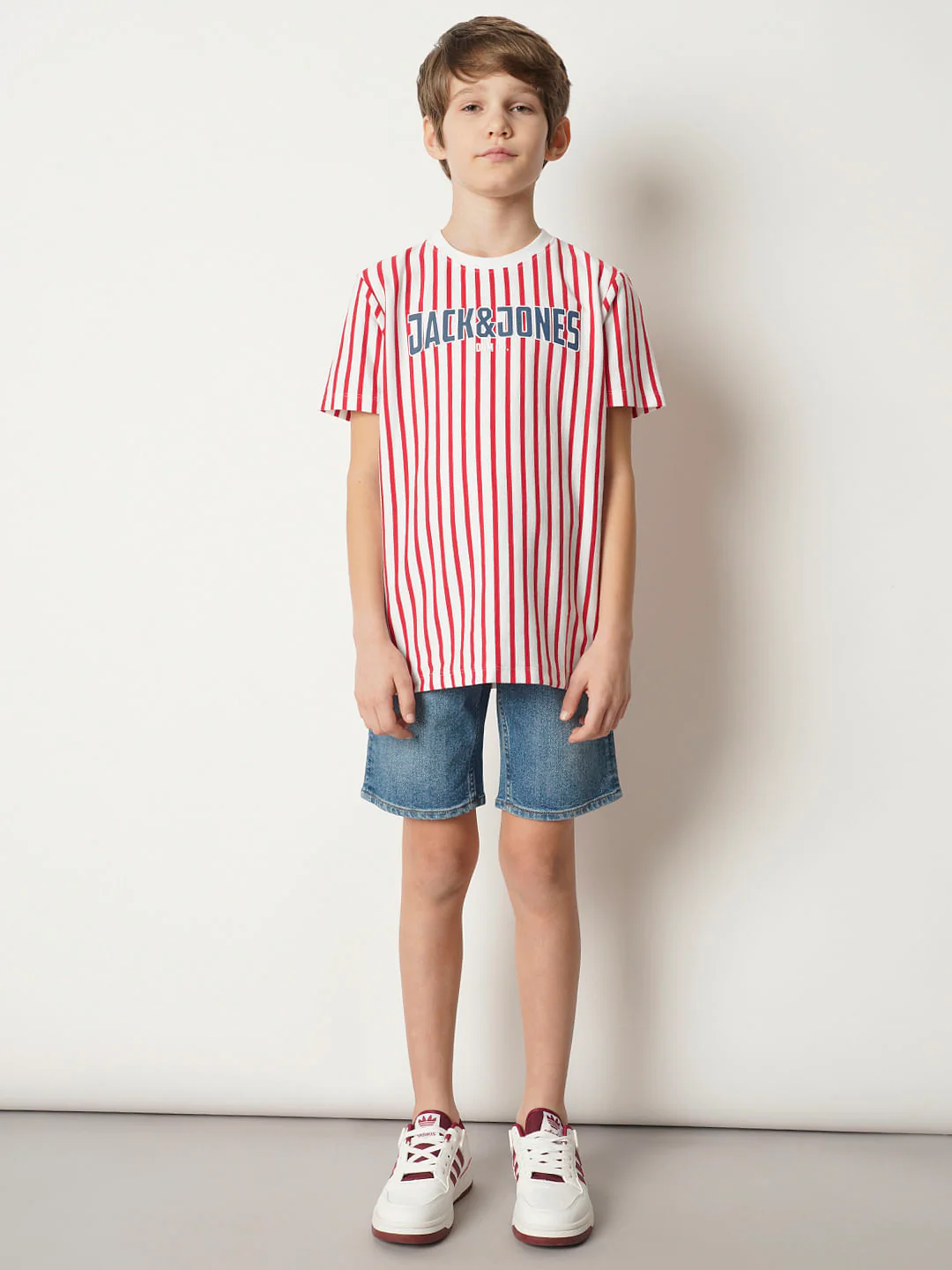 Boys Blue Cotton Denim Shorts - Image 5