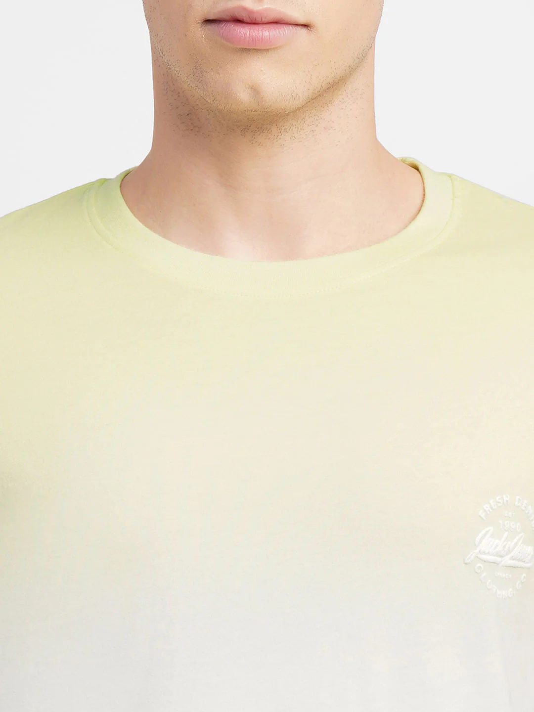 Lime Colourblocked Crew Neck T-shirt - Image 5