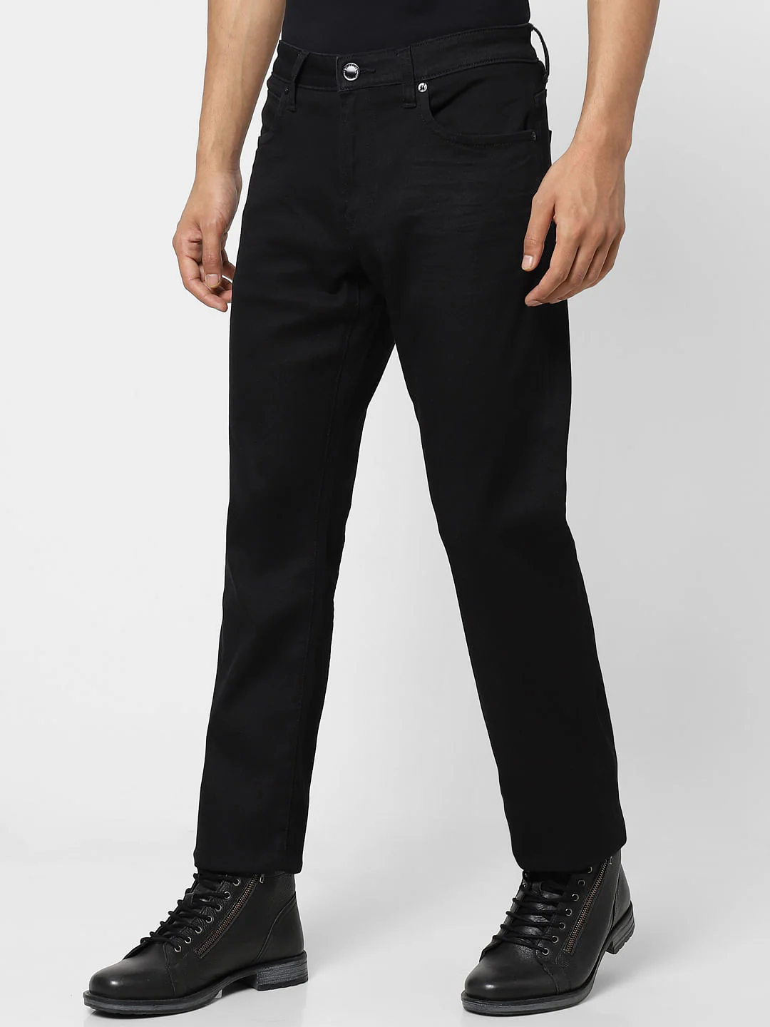 Black High Rise Ray Bootcut Jeans - Image 3