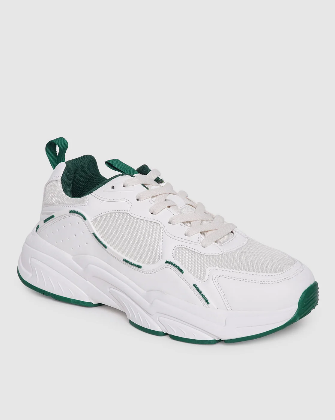 White & Green Sneakers