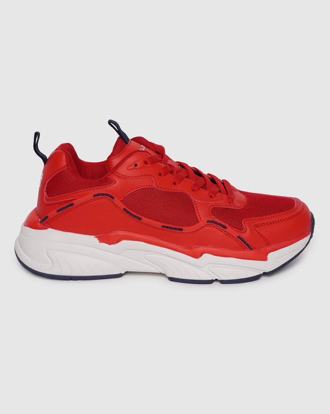 Red Lace Up Sneakers