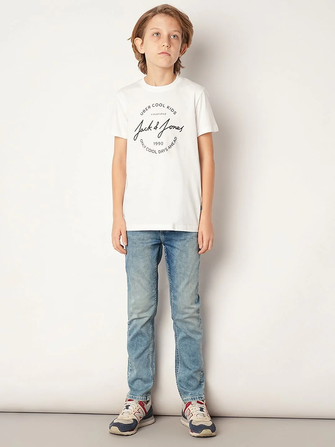 White Logo Print T-shirt - Image 5