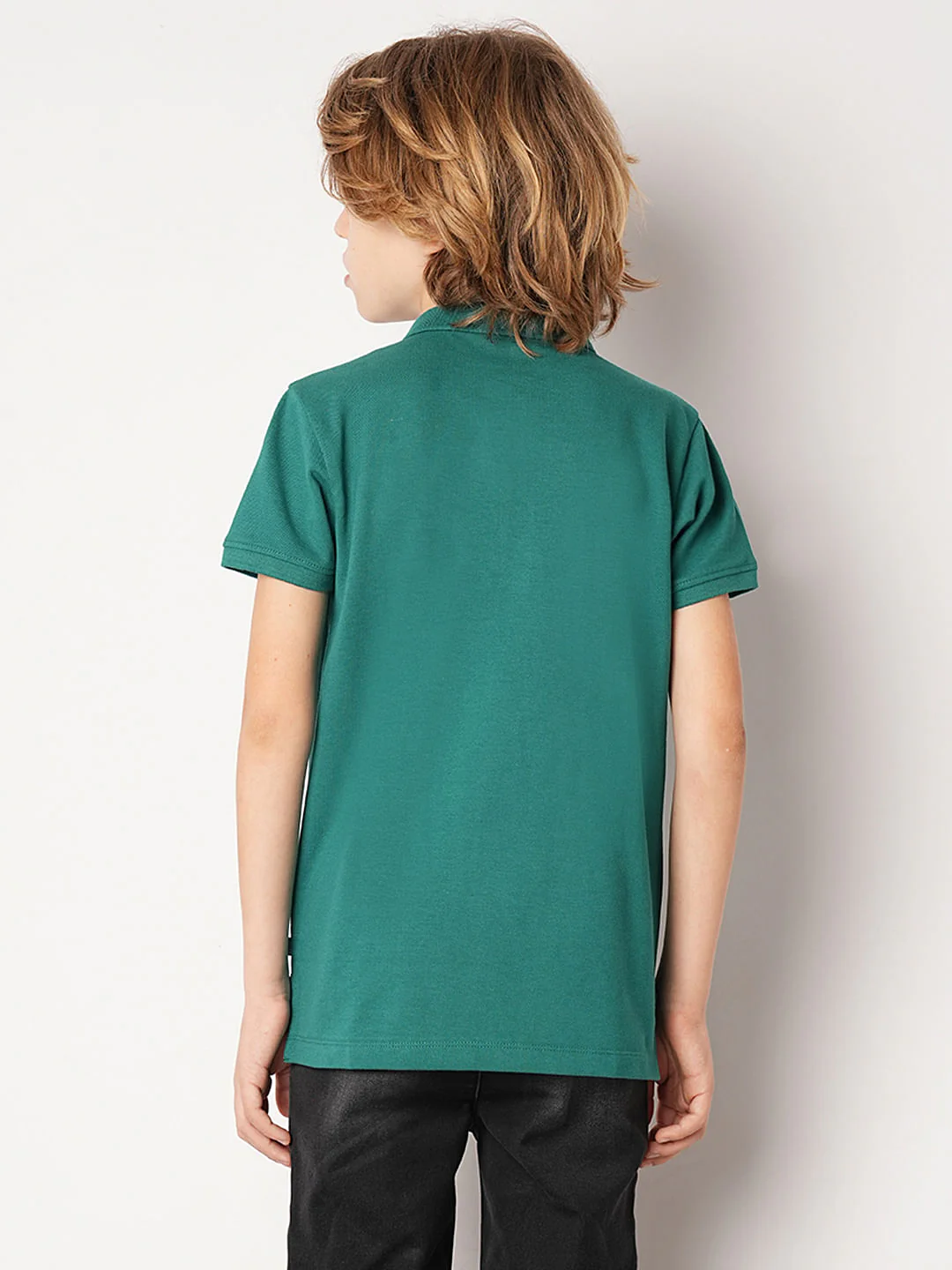 Green Logo Print Polo T-shirt - Image 4