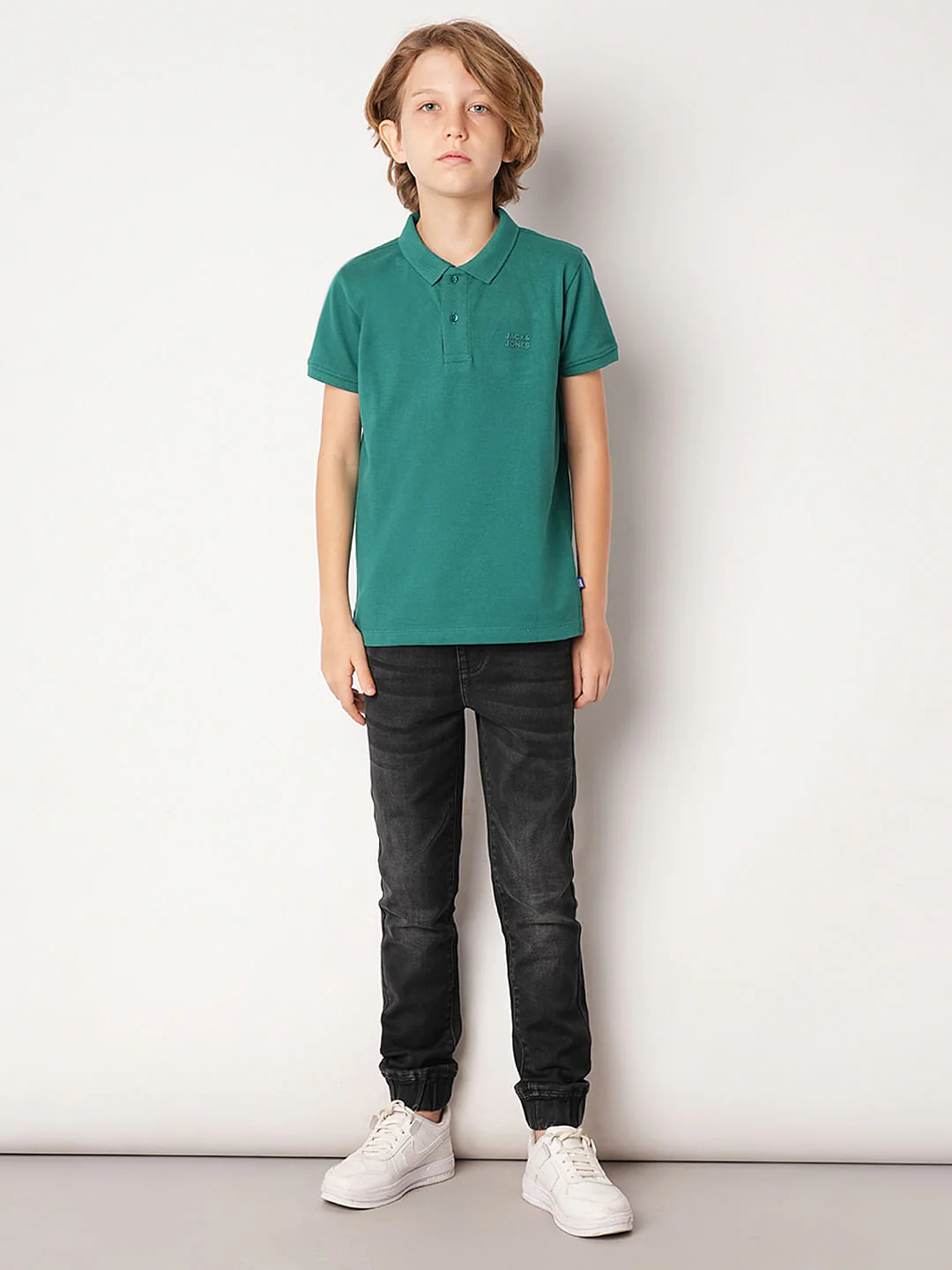 Green Logo Print Polo T-shirt - Image 5