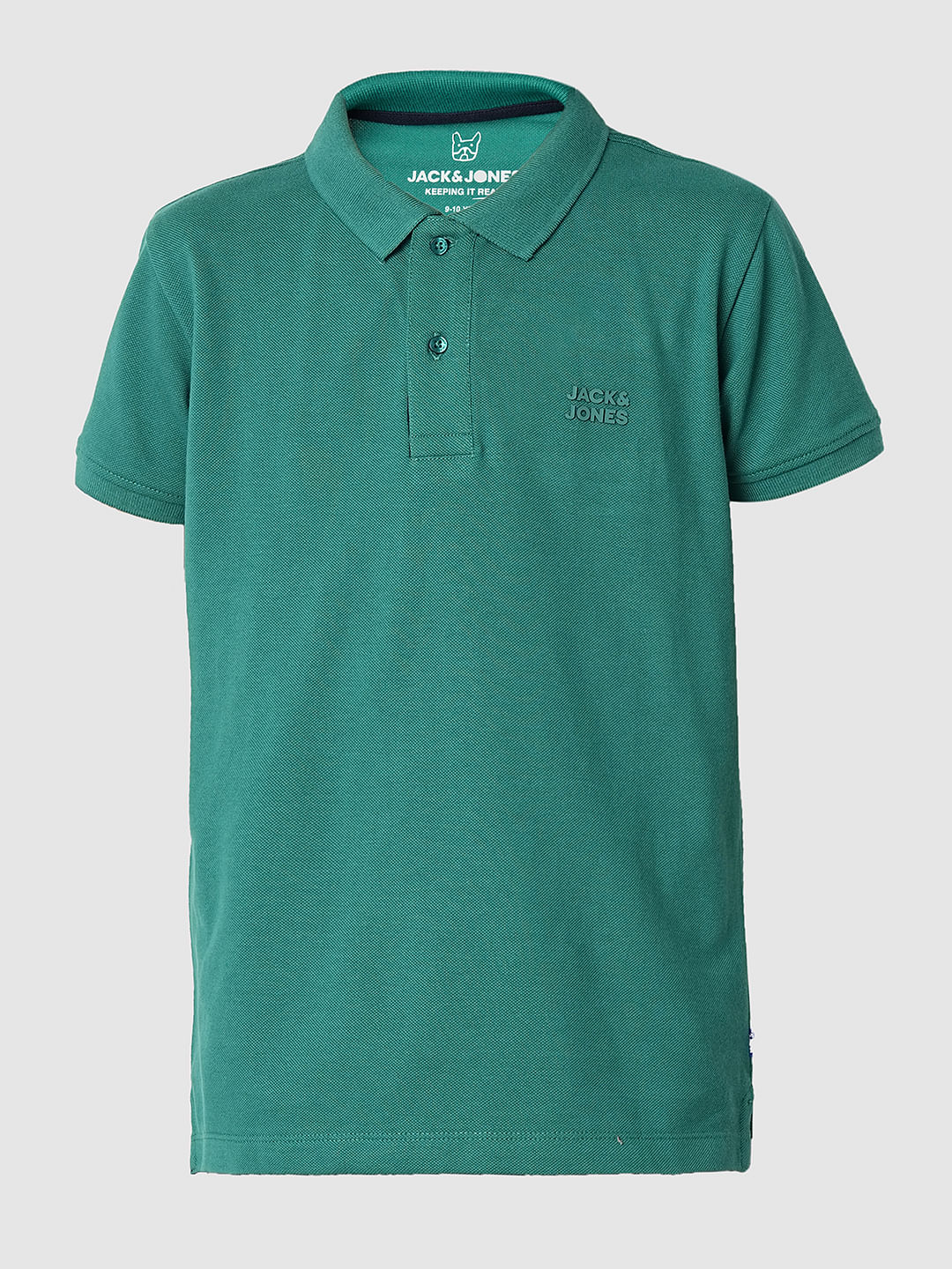 Green Logo Print Polo T-shirt - Image 7