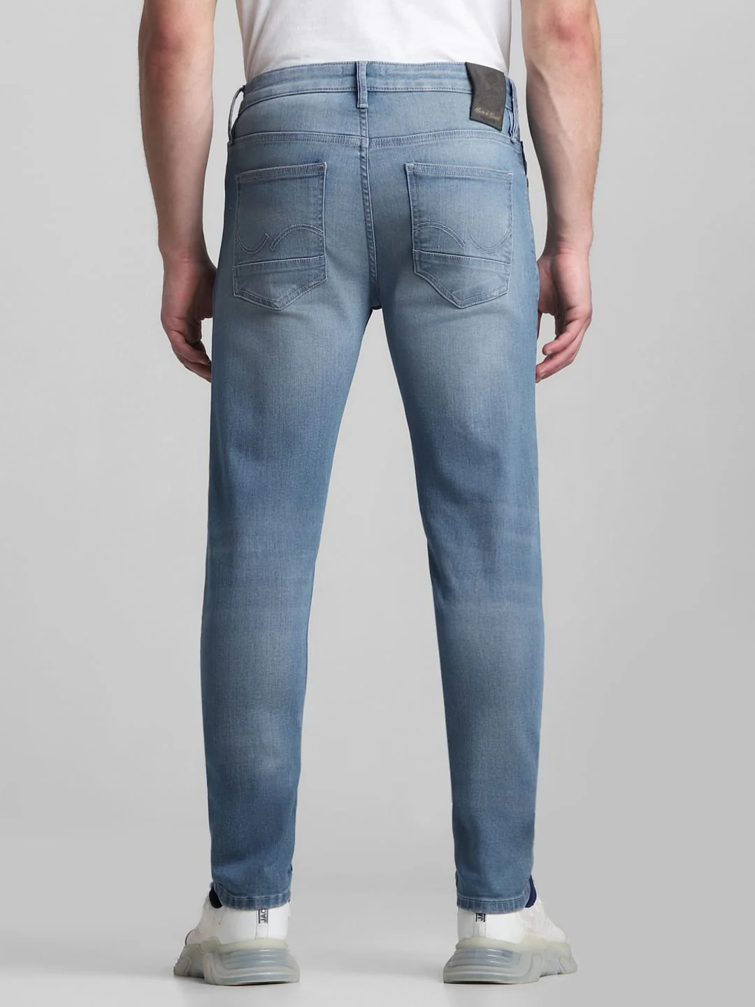 Light Blue Low Rise Washed Skinny Jeans - Image 3