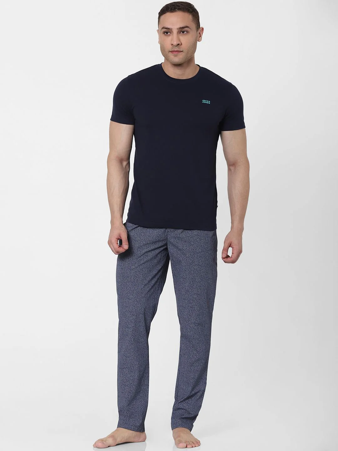 Blue Crew Neck T-shirt