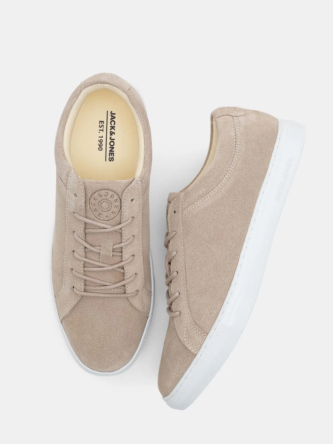 Beige Suede Sneakers - Image 3
