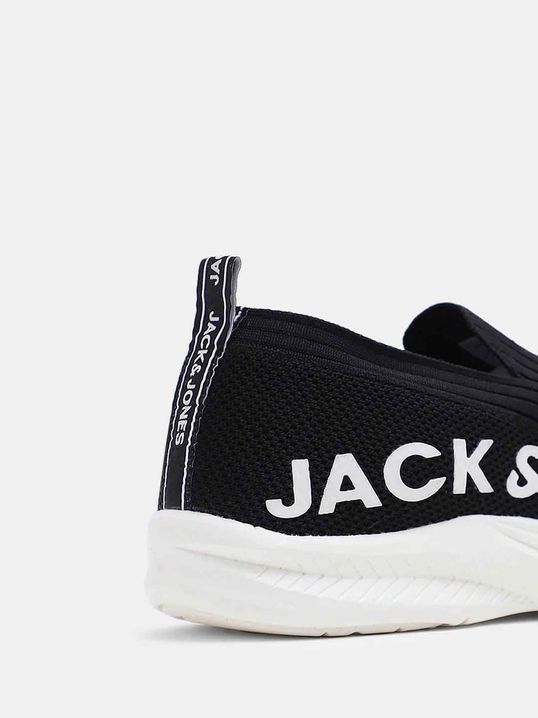Black Knitted Slip On Sneakers - Image 8