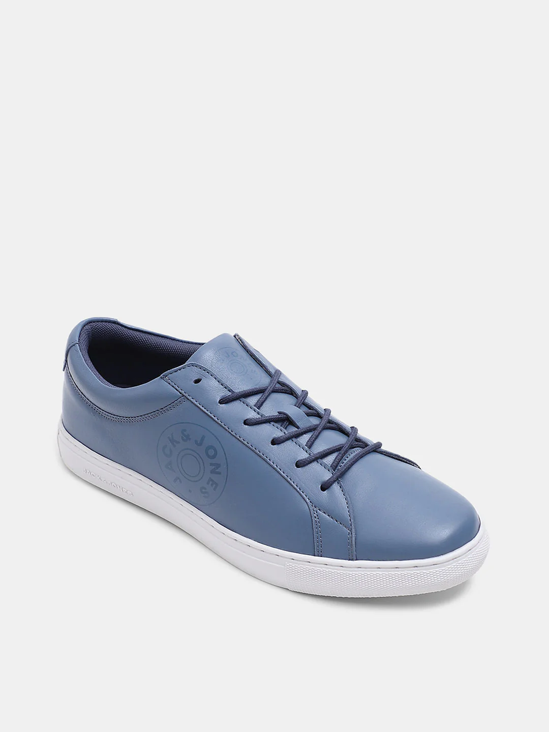 Blue Leather Sneakers - Image 4