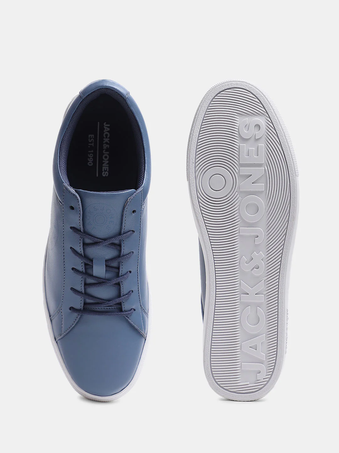 Blue Leather Sneakers - Image 5