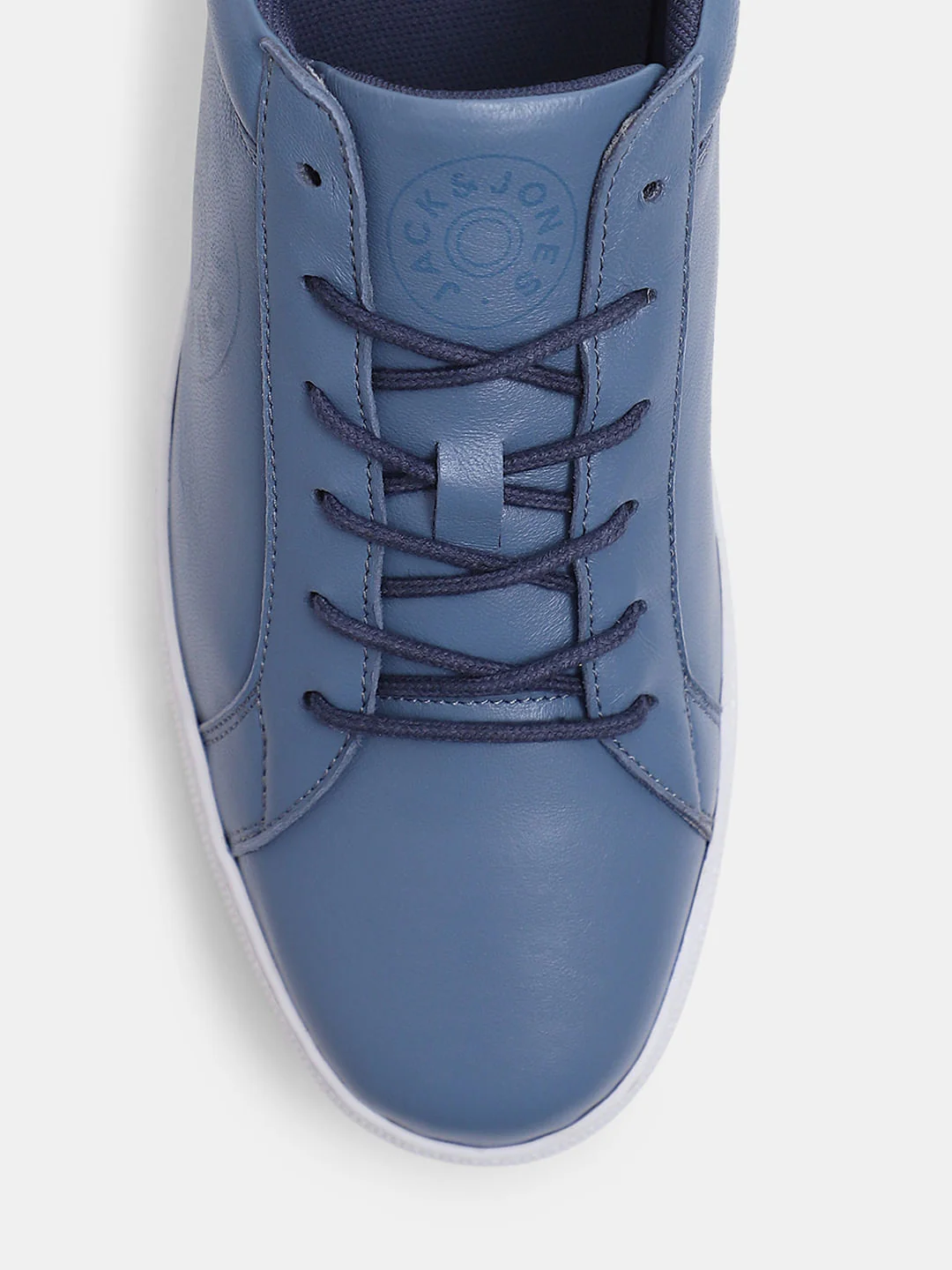 Blue Leather Sneakers - Image 7