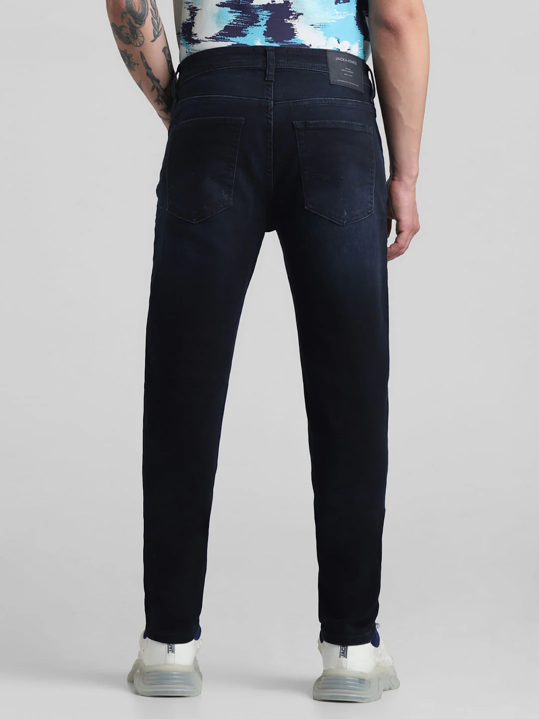 Dark Blue Low Rise Ben Skinny Fit Jeans - Image 3