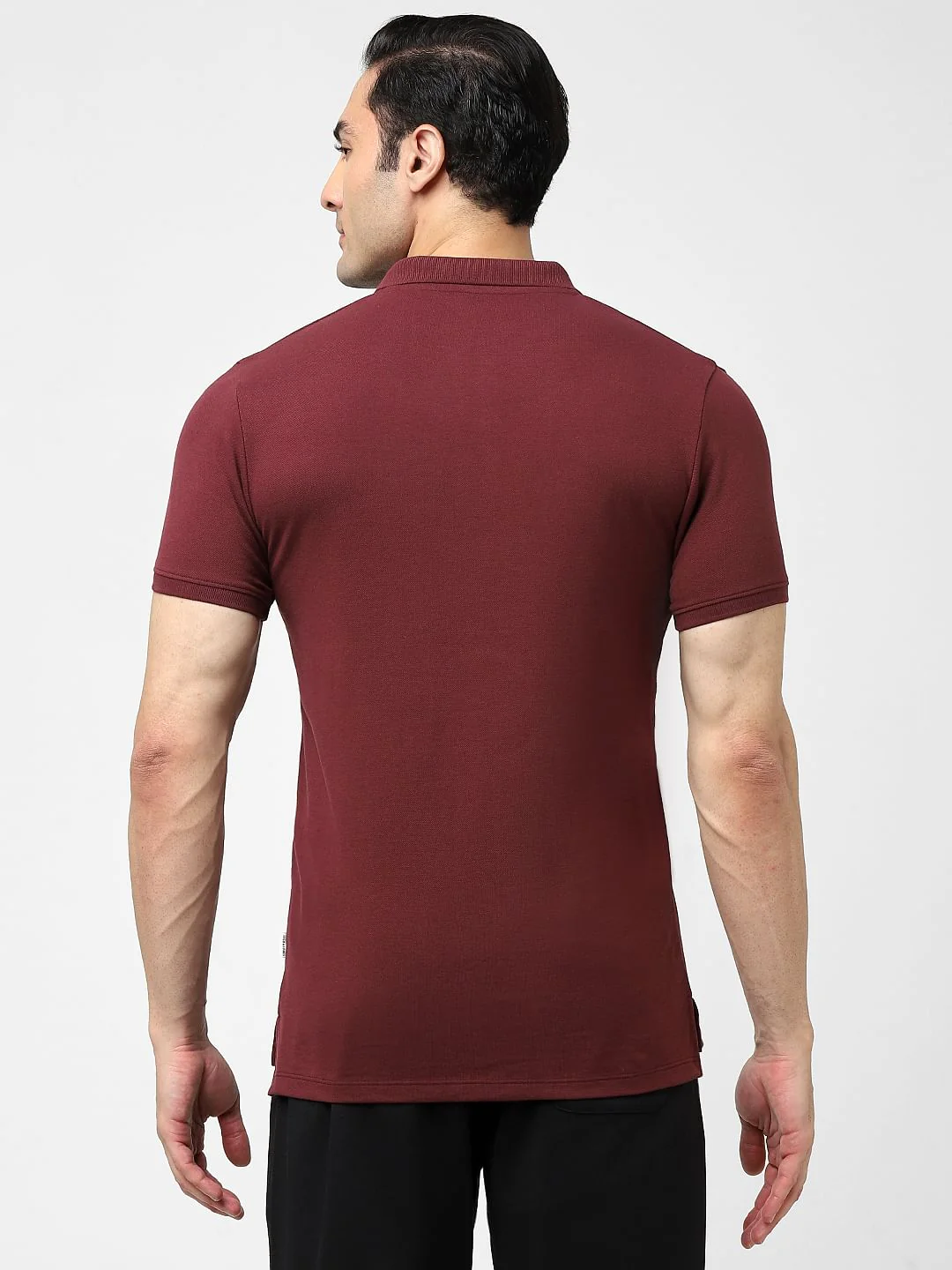 Maroon Polo T-shirt - Image 4