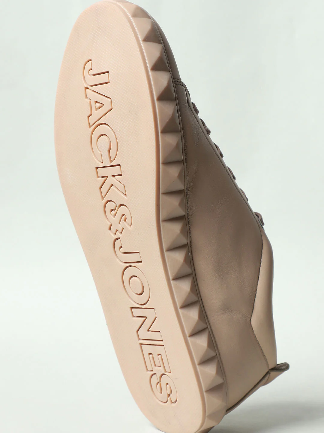 Beige Leather Sneakers - Image 10