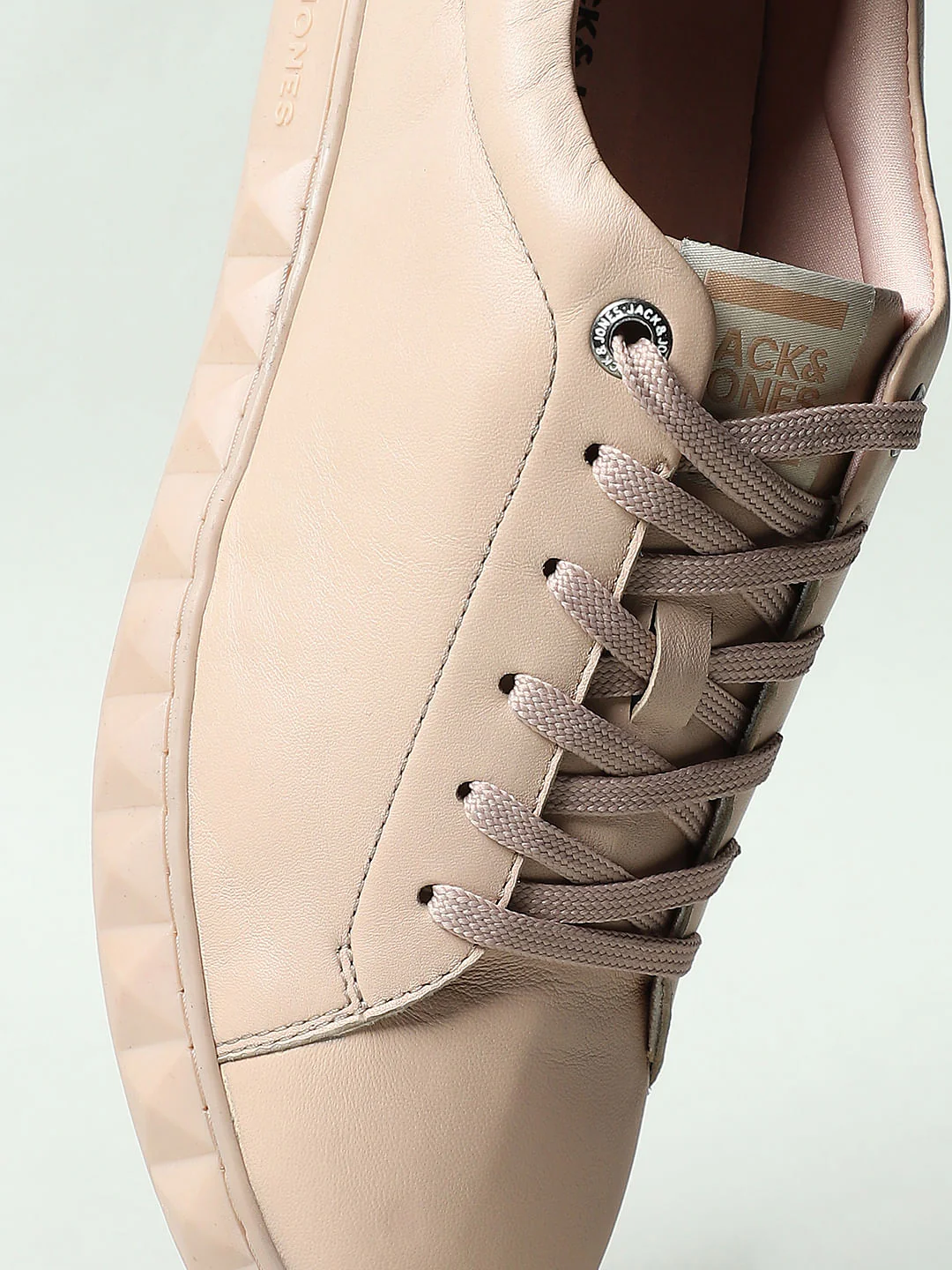 Beige Leather Sneakers - Image 11