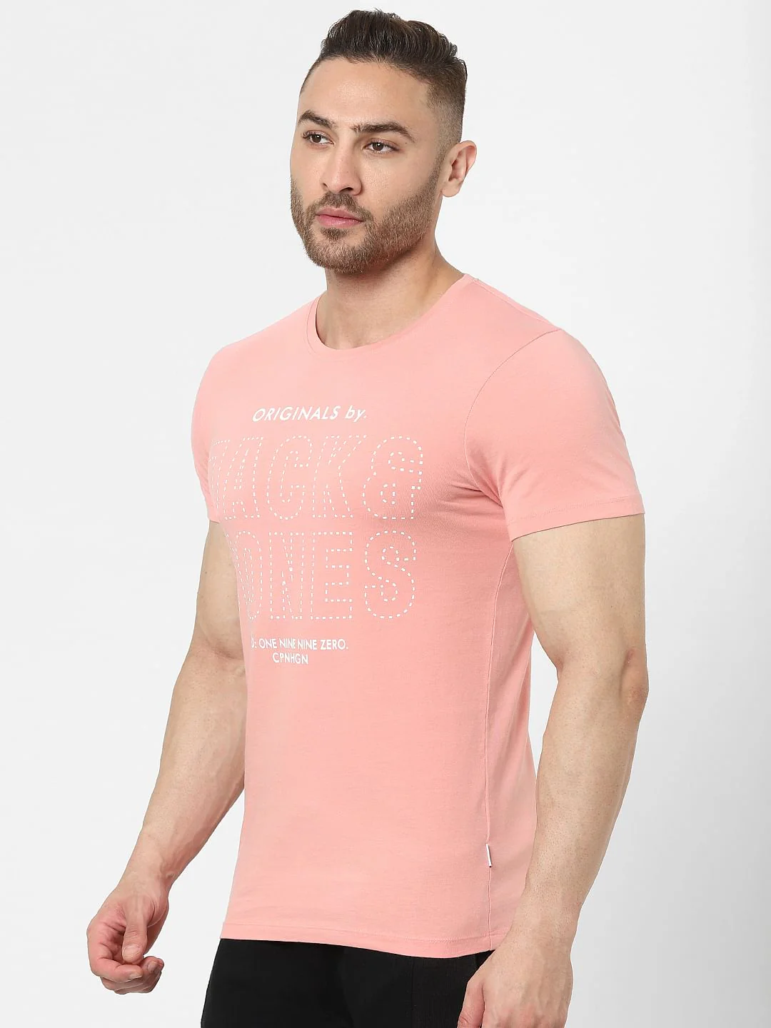 Pink Graphic Crew Neck T-shirt - Image 2