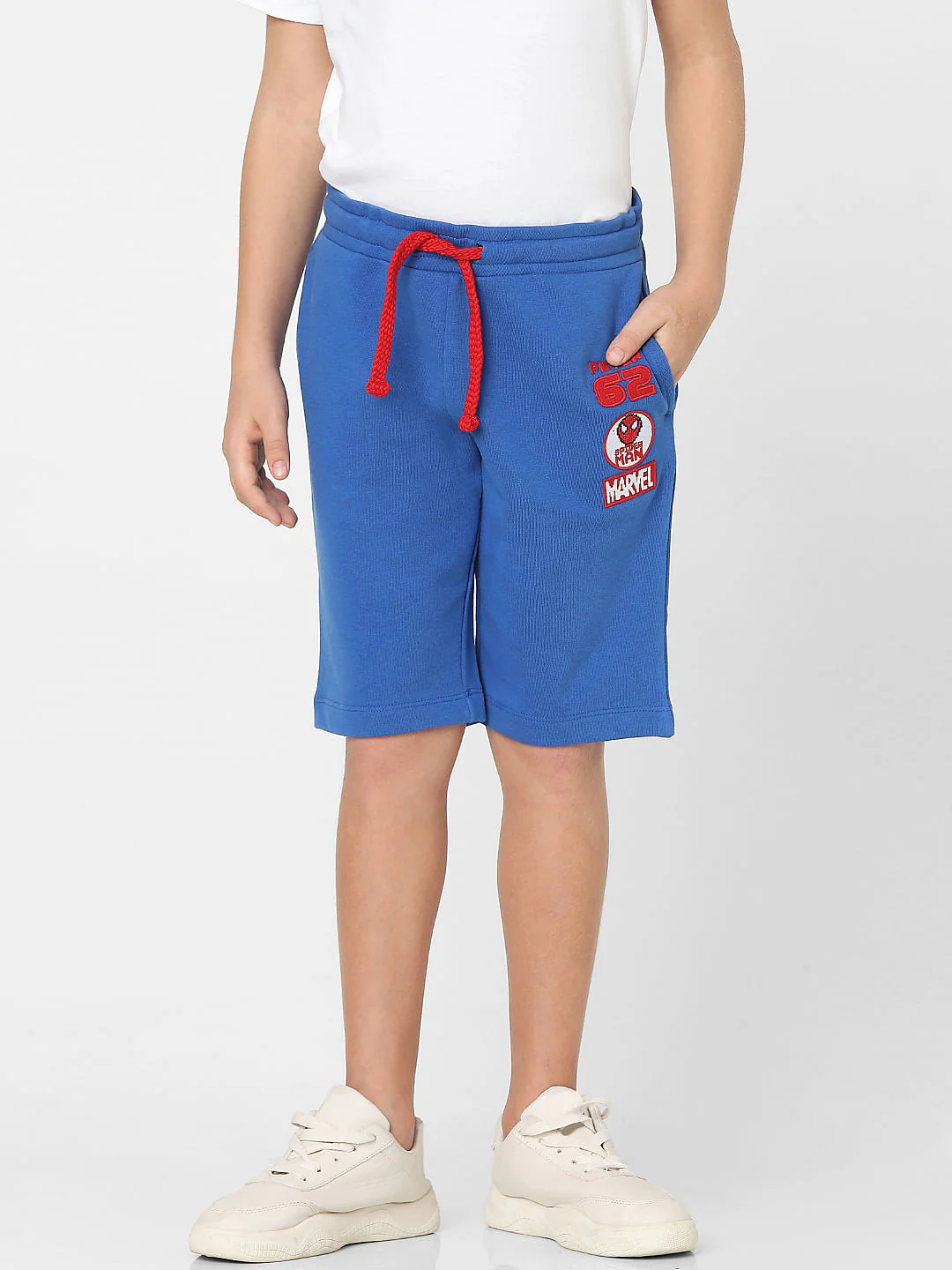 Boys X MARVEL Boys Blue Low Rise Shorts - Image 2