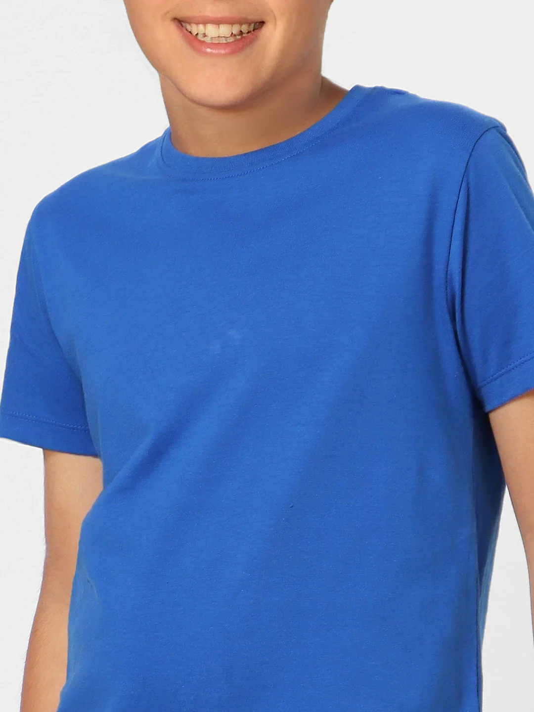 Boys Blue Crew Neck T-shirt - Image 5