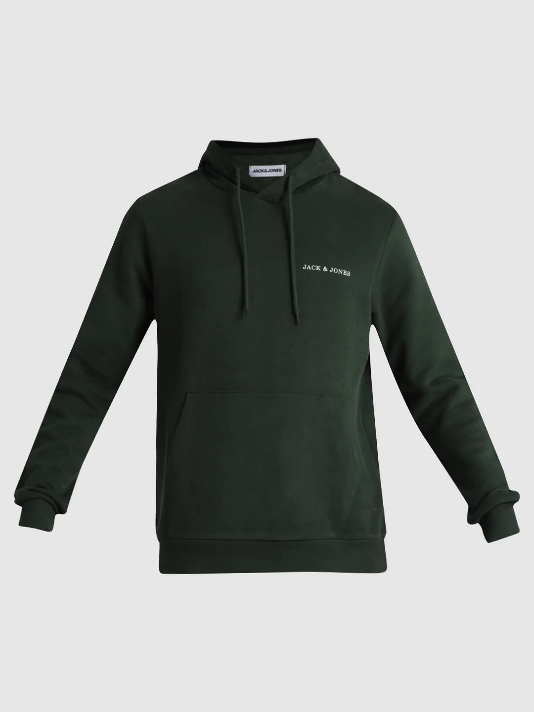 Green Logo Print Hooded Sweatshirt - Image 7