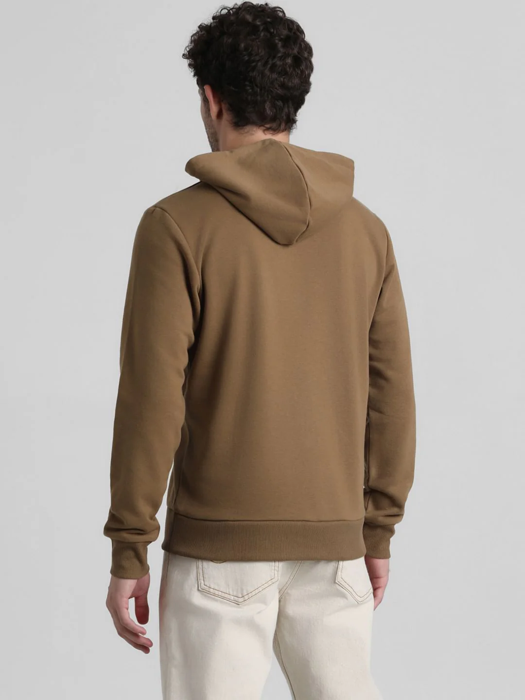 Brown Logo Print Hooded Sweatshirt - Image 4