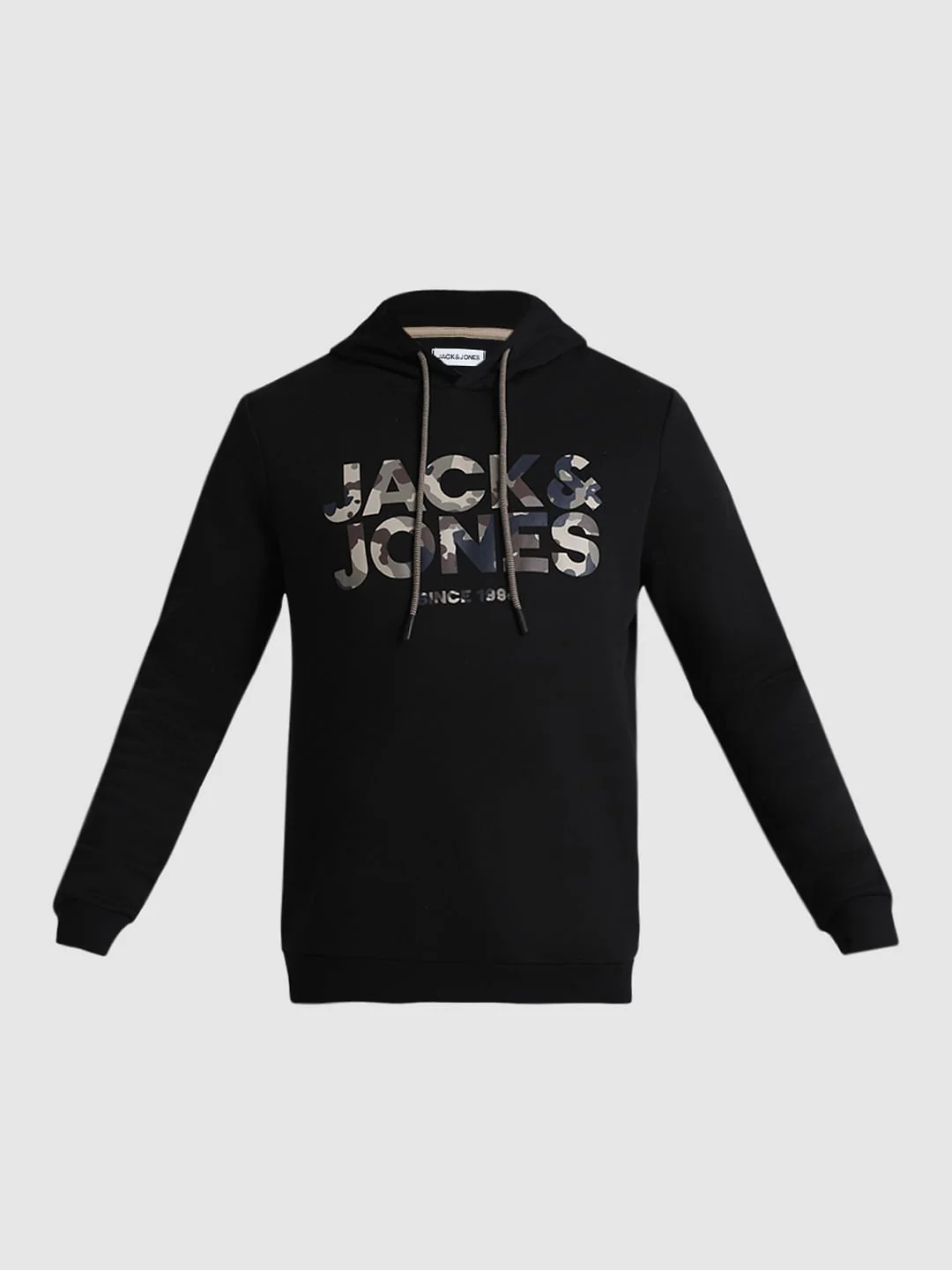 Black Logo Print Hooded Sweatshirt - Image 7