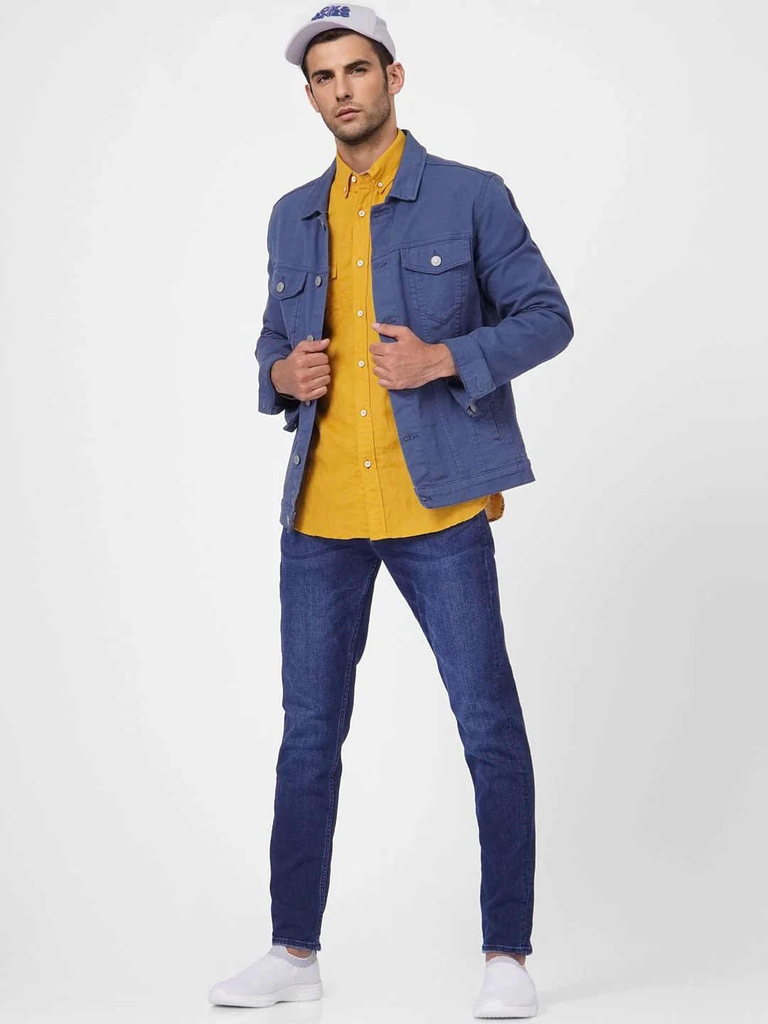 Mustard Linen Blend Shirt